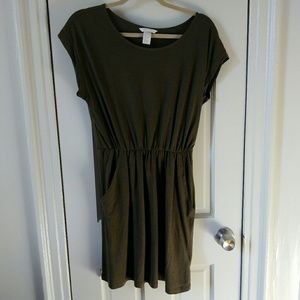 Olive Green Dress